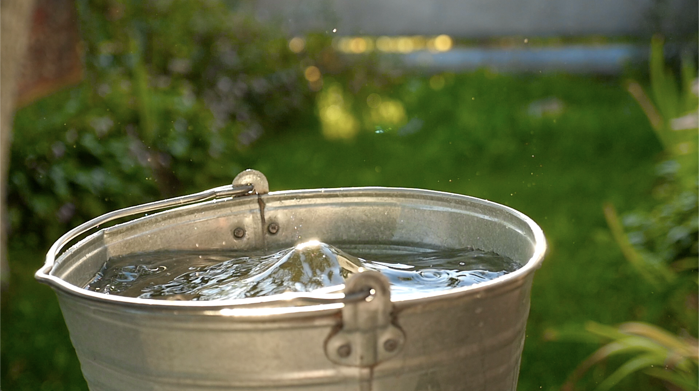 Water in a bucket